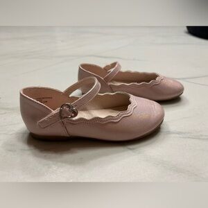 CUPCAKES & CASHMERE Pink Scalloped Ballet Flats (Toddler)